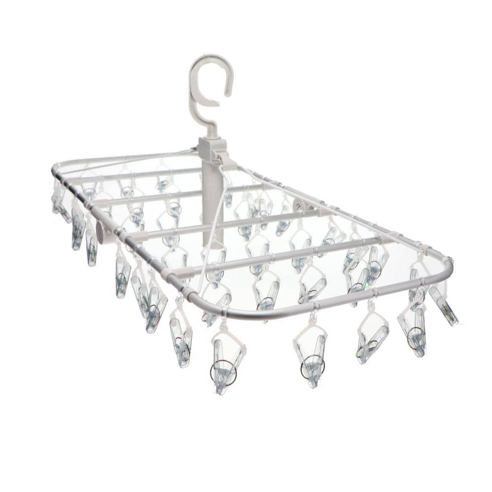 アテーナライフ　取り込みやすく絡みにくいアルミハンガー　４２ピンチ