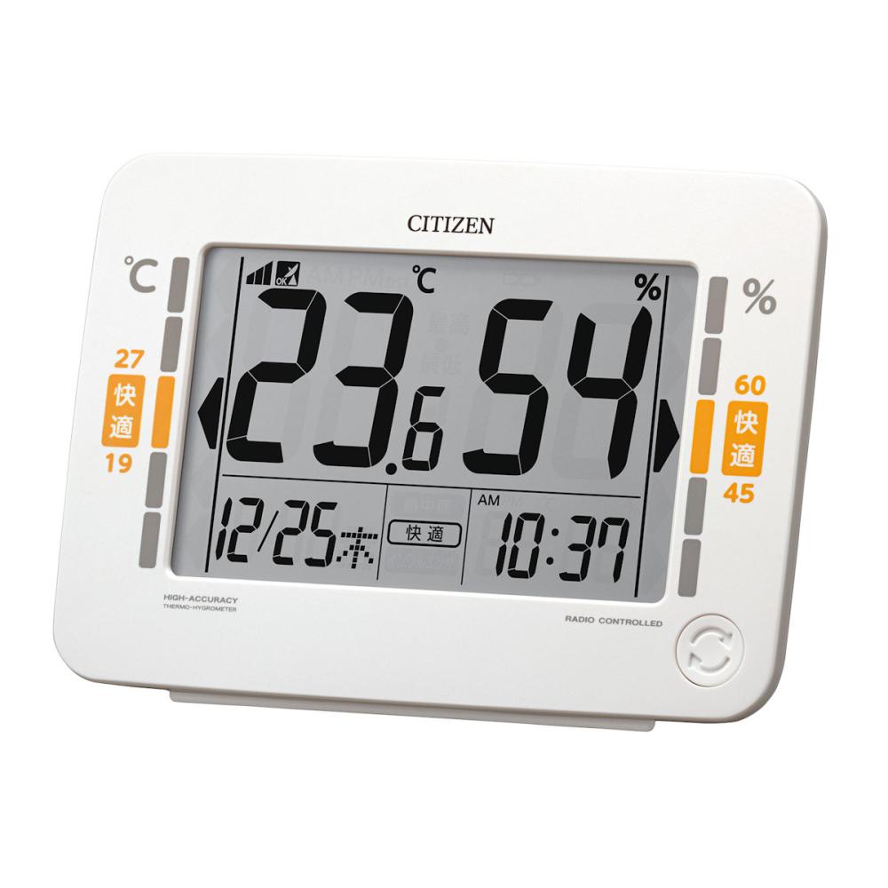 高精度　電波　デジタル　温湿度　時計　８ＲＺ２３２－００３