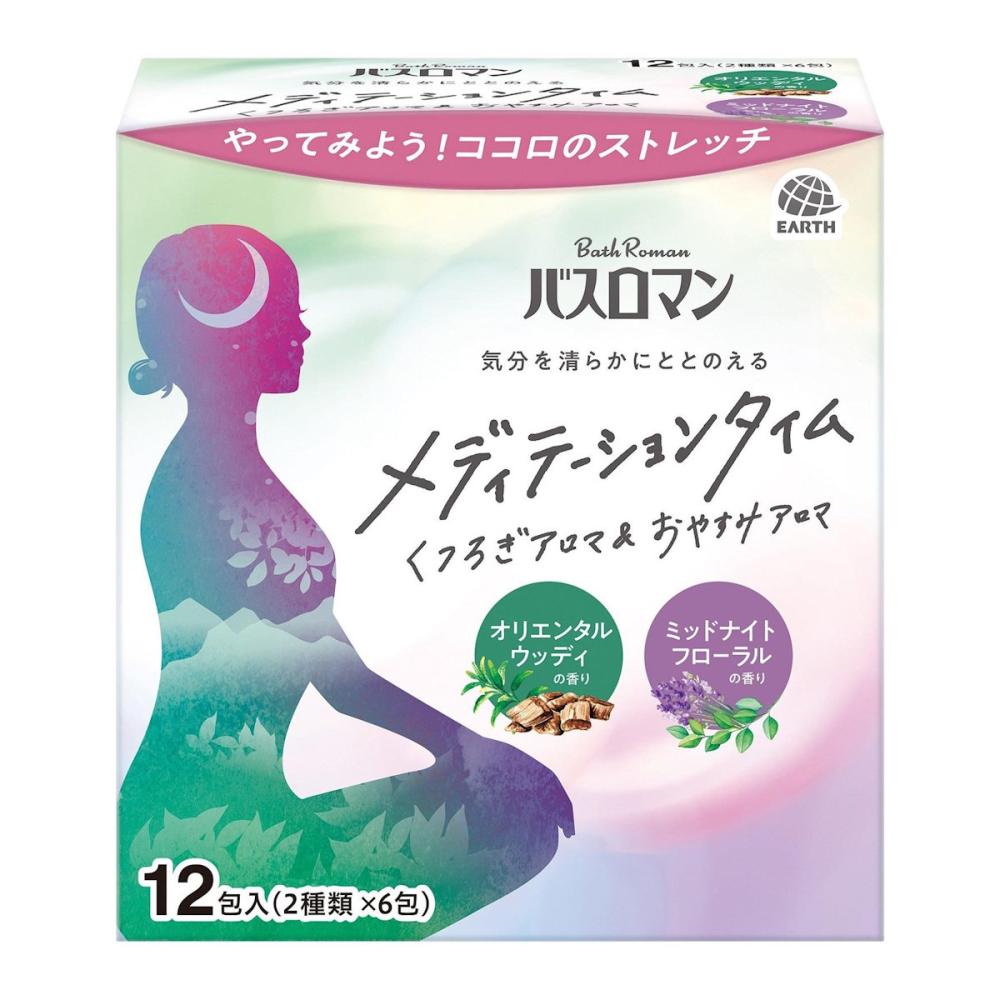 アース製薬　バスロマンＭＴくつろぎ＆おやすみアロマ１２包