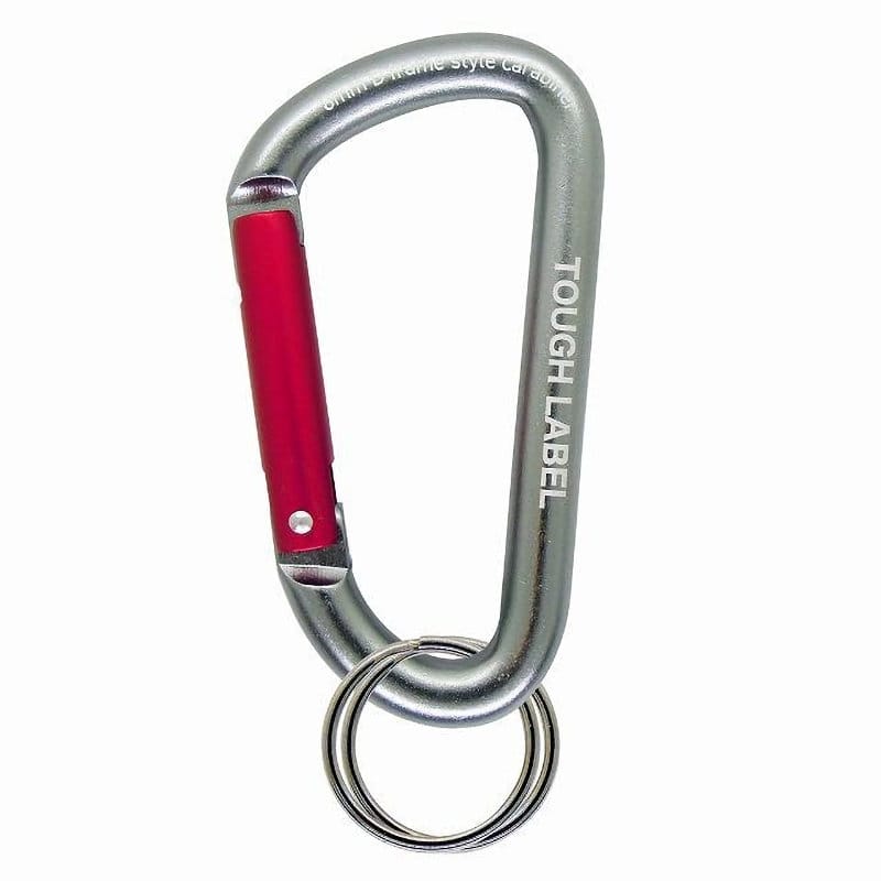 中林製作所　タフレーベル　アルミカラビナリング付　チタン　ＭＣ－３２１