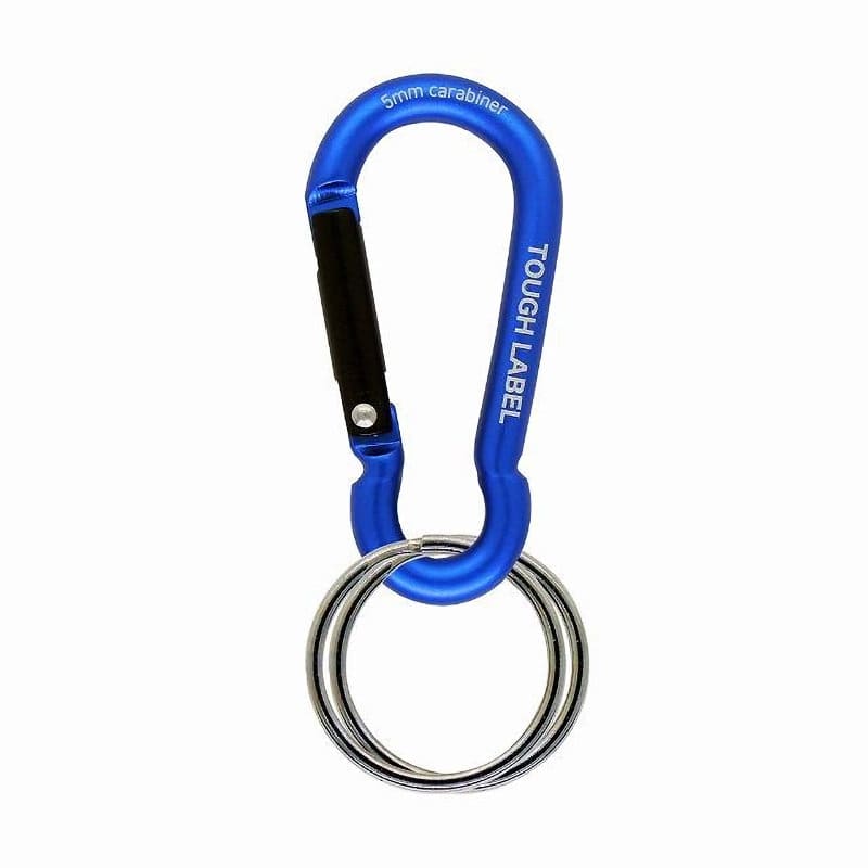 中林製作所　タフレーベル　５ｍｍナスカンカラビナ　ブルー　ＭＣ－３３１