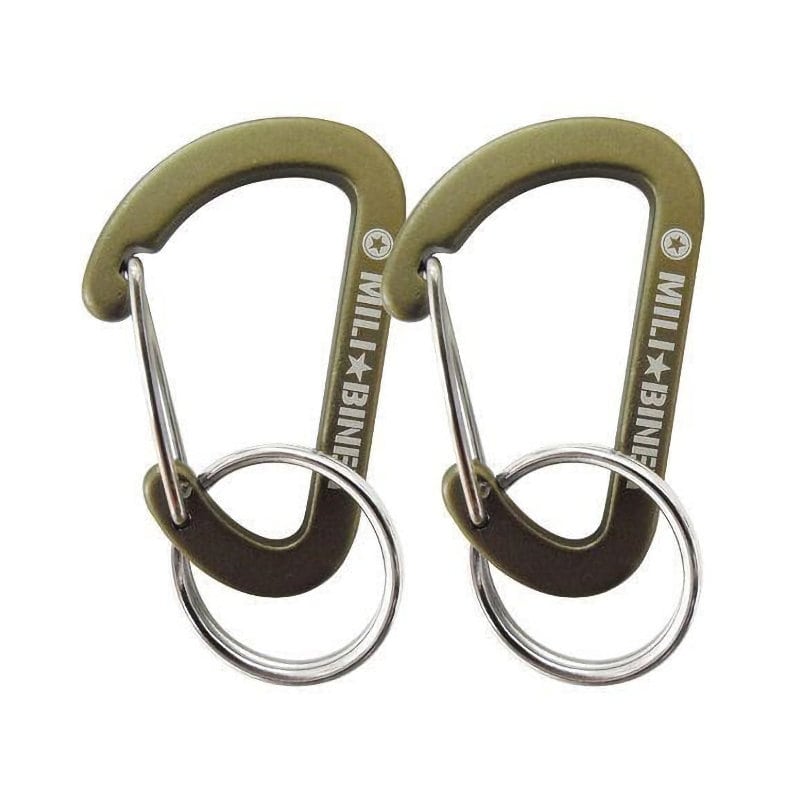 中林製作所　ミリタリーカラビナ４ｍｍ　２個組　ＭＣＢ－２