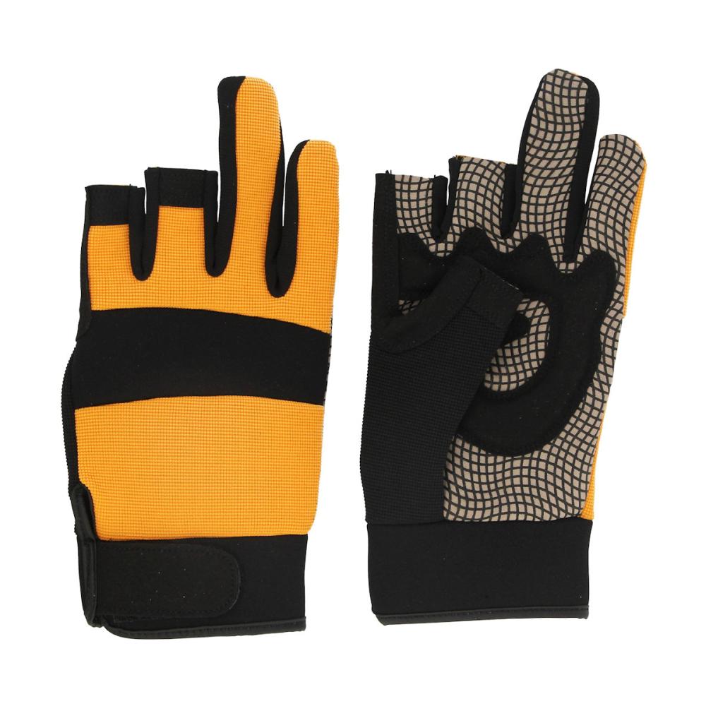 藤原産業　セフティ－３　刈払機用防振手袋　半指　ＬＬ　ＫＢ－５６