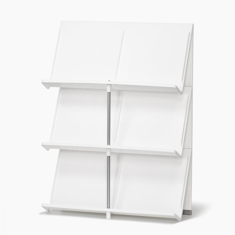 吉川国工業　ｌｉｋｅ－ｉｔ　シューズラック３段　ホワイト