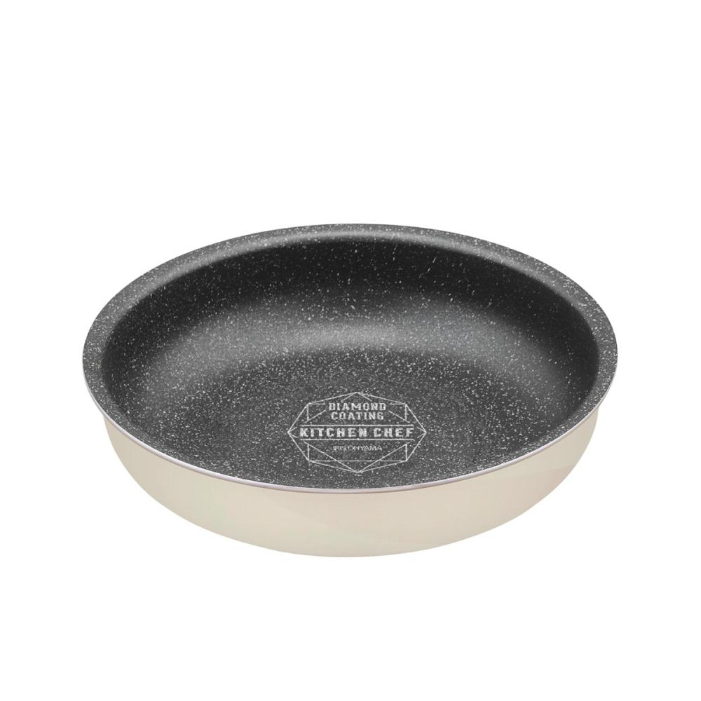 ダイヤモンドコートパン　ＩＨ　フライパン２０ｃｍ　アイボリー　ＤＣＩ－Ｔ２０Ｆ