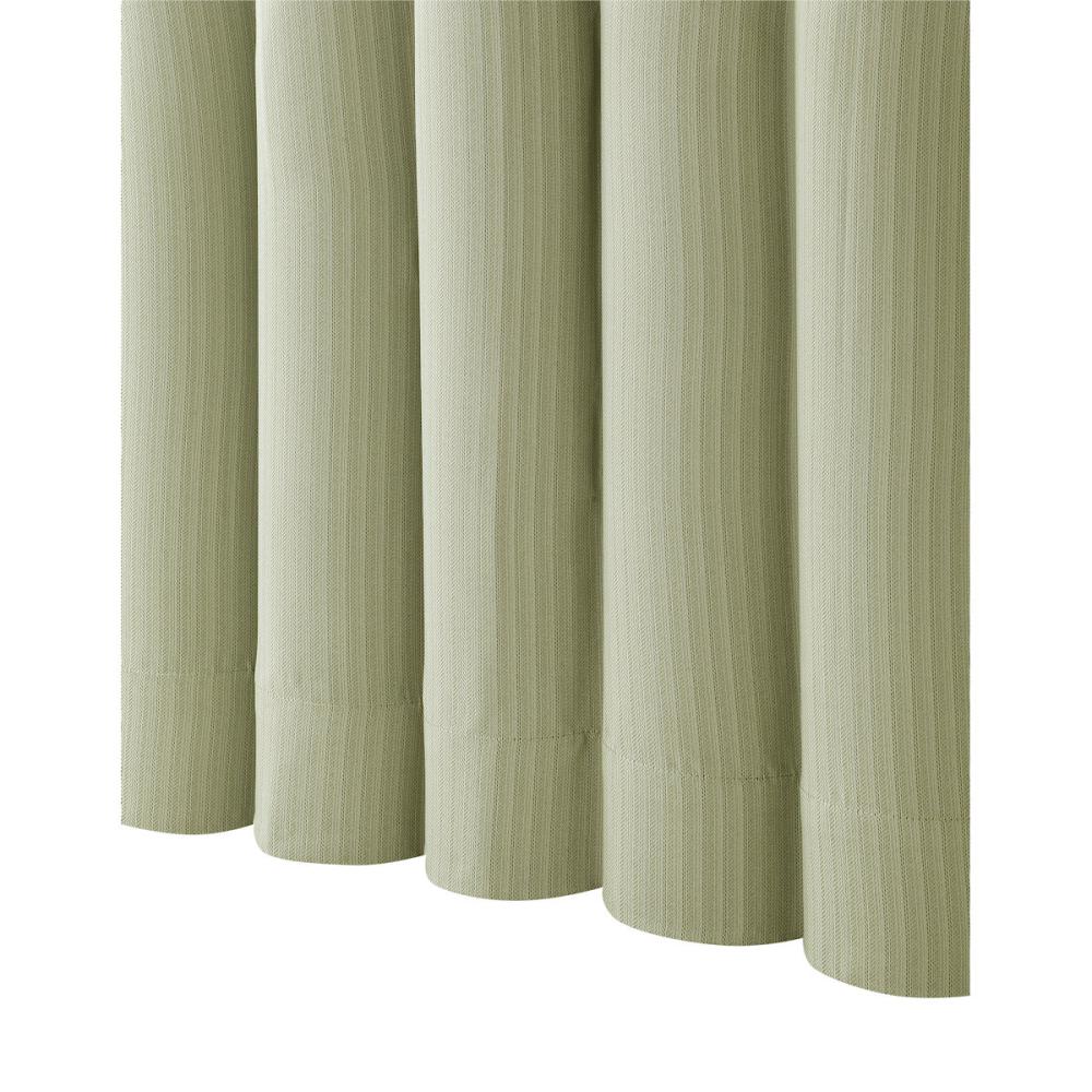ドレープカーテン　アステール　１級遮光　グリーン　１００×２１５ｃｍ　２枚組
