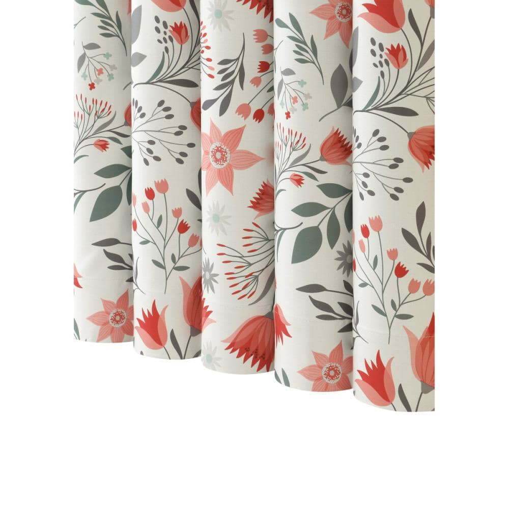 ドレープカーテン　ボターニ　遮光性　ピンク　１００×２００ｃｍ　２枚組