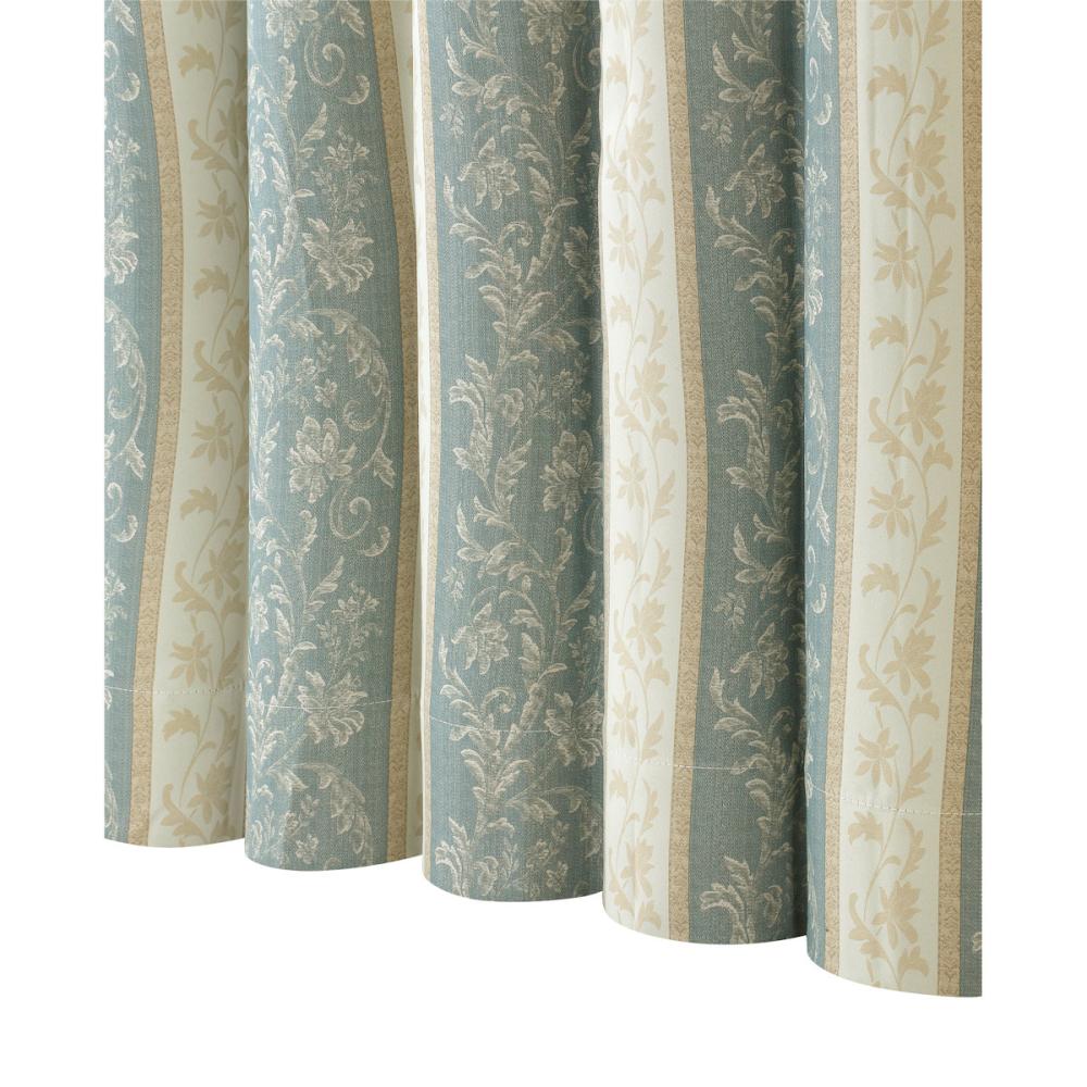 ドレープカーテン　エジンバラ　１級遮光　ブルー　１００×１７８ｃｍ　２枚組