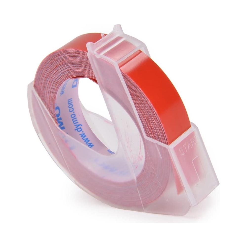 ダイモ　グロッシーテープ　９ｍｍ×３ｍ　レッド　ＤＹＭＯ