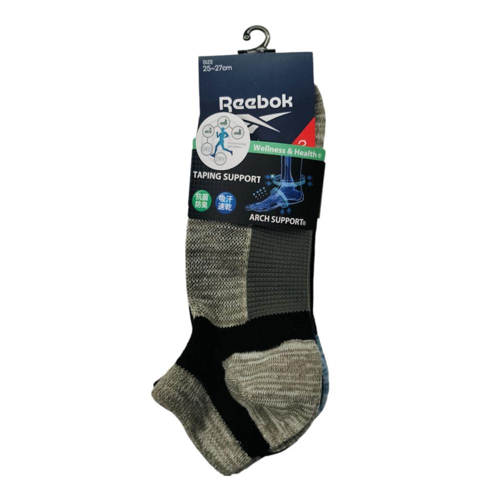 リーボック　紳士スニーカーソックス　３足組
