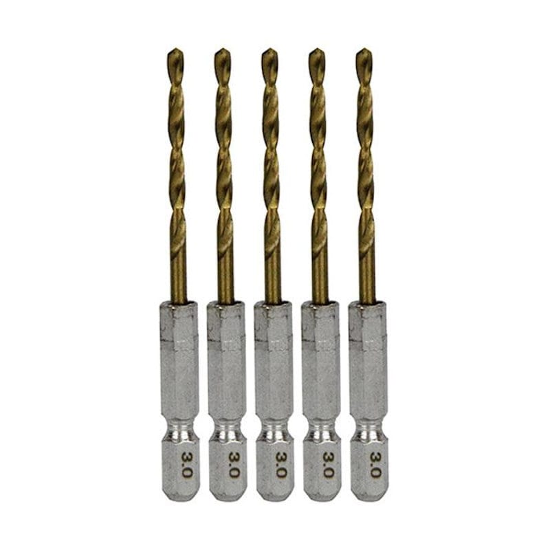 藤原産業　ＳＫ１１　六角軸Ｔｉｎ鉄ドリル　普通　３．０ｍｍ　５本組