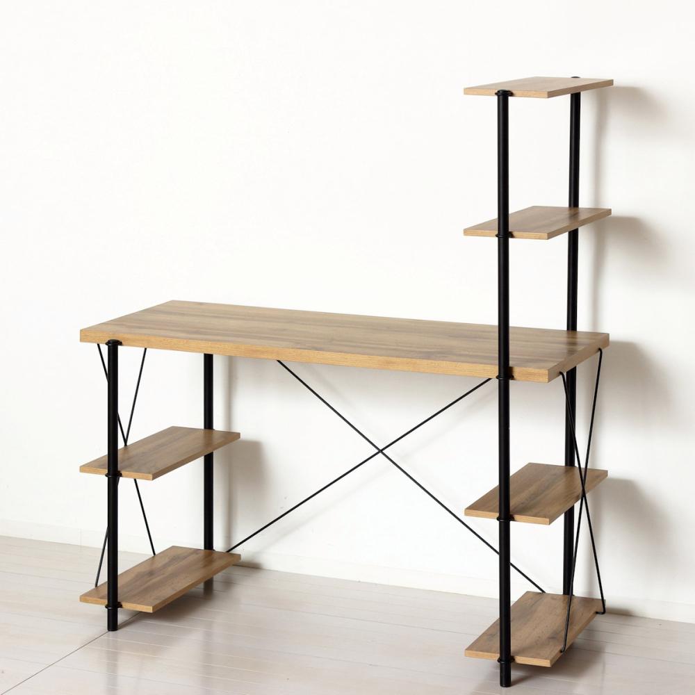 クロシオ　らくらく簡単組立ラックデスク　ナチュラル　２５５０７