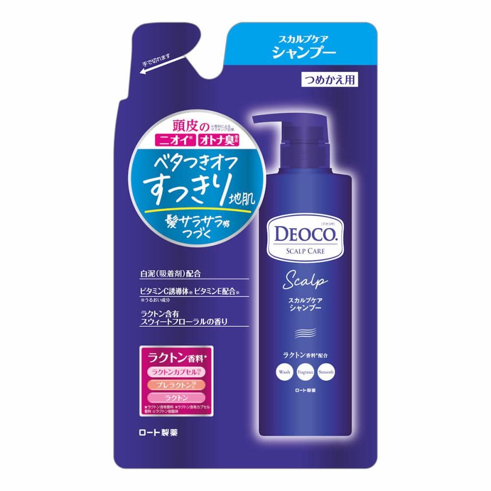 ロート製薬　デオコ　スカルプケアシャンプー　　詰め替え用　３７０ｍＬ