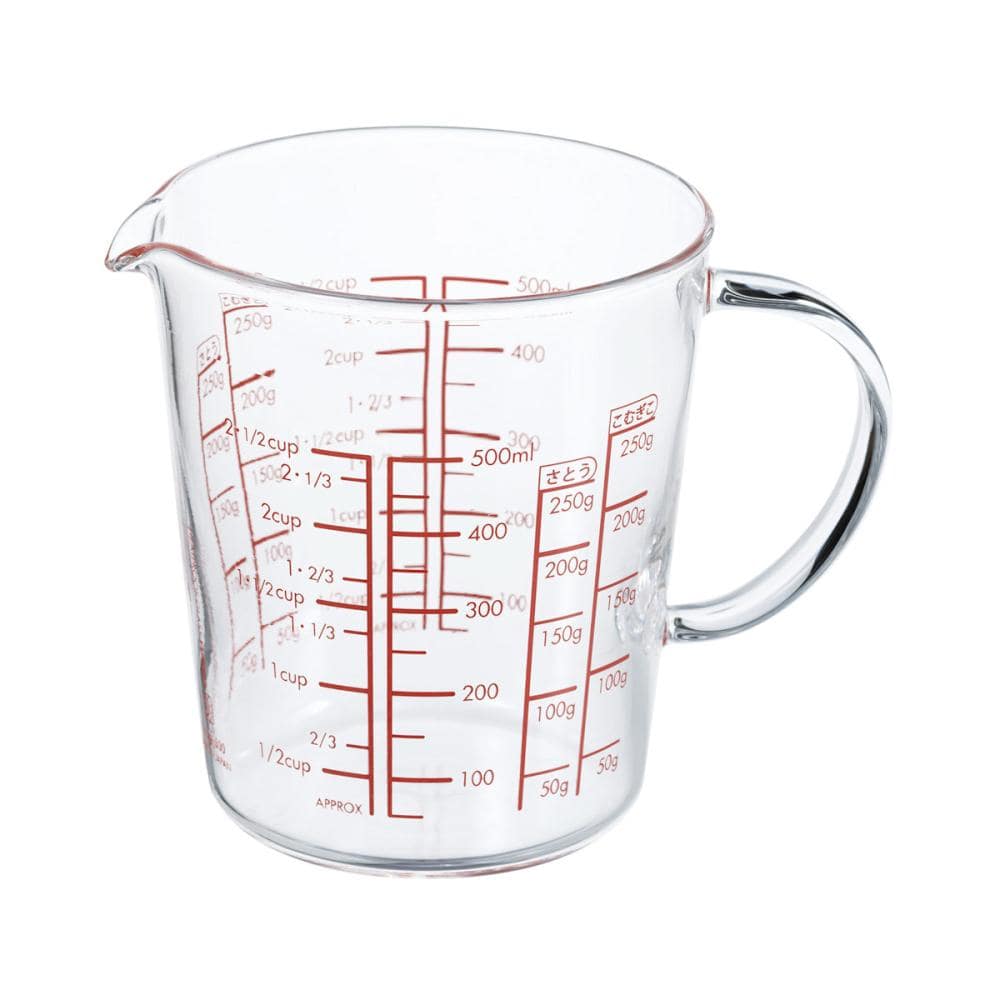 耐熱ガラス製メジャーカップワイド５００