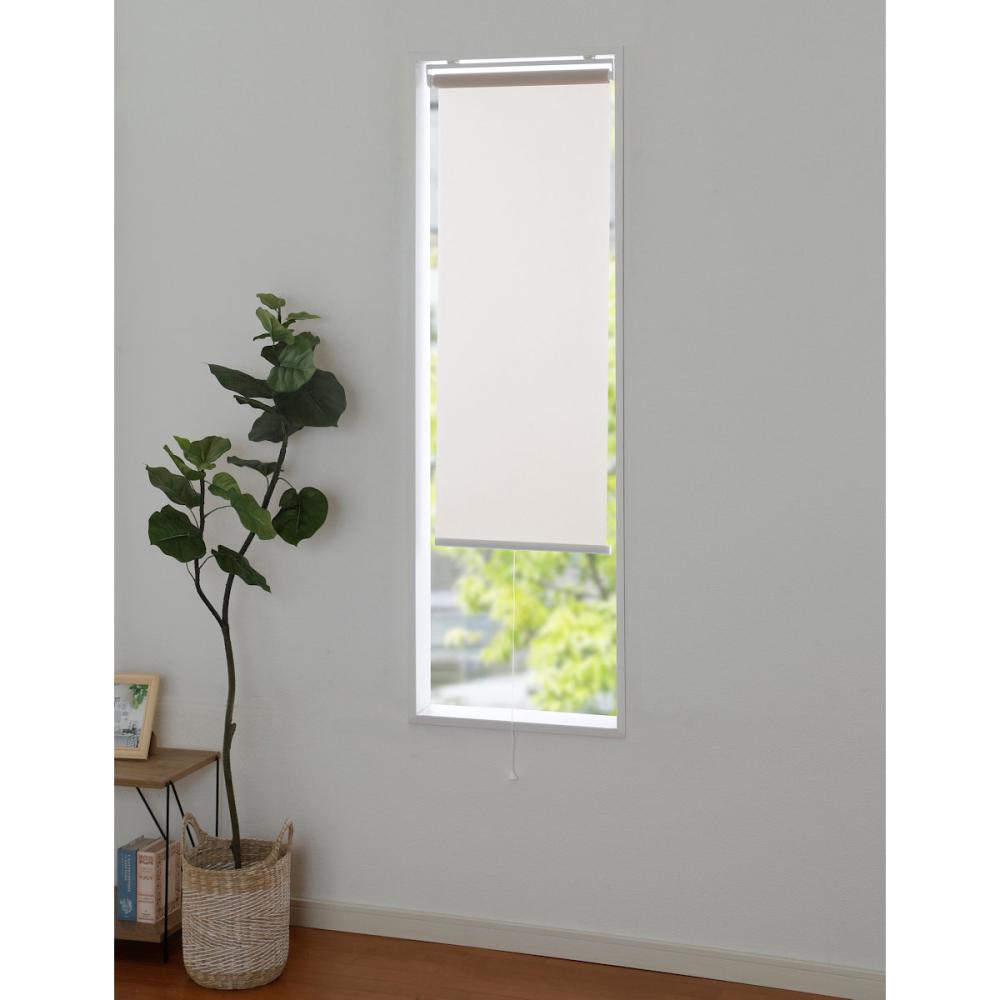 フルネス　防炎ロールスクリーン　ベージュ　幅４５×丈１３５ｃｍ