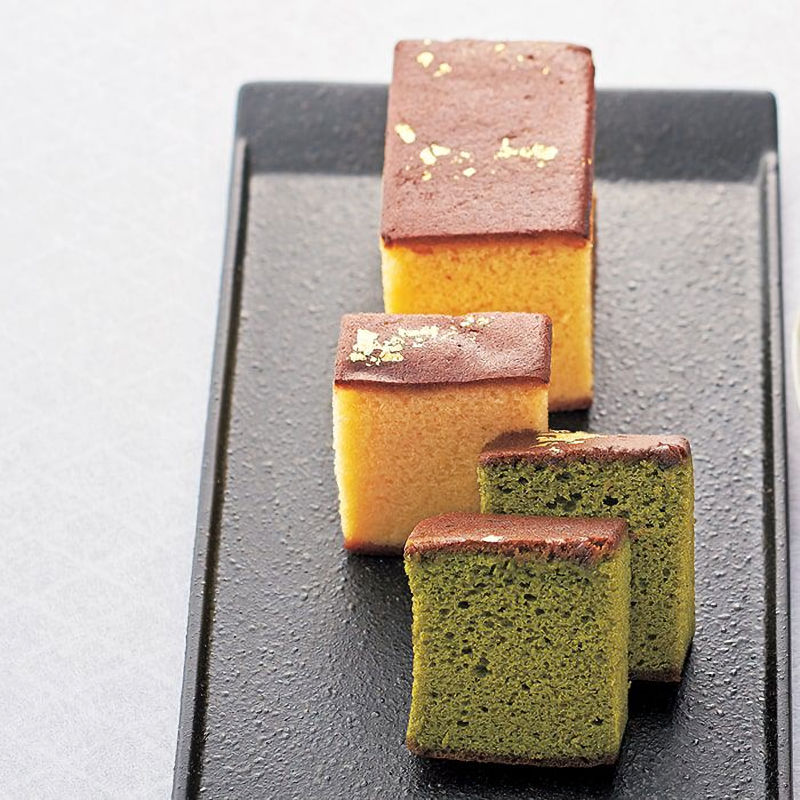 京・伏見　三源庵　金箔カステラセット