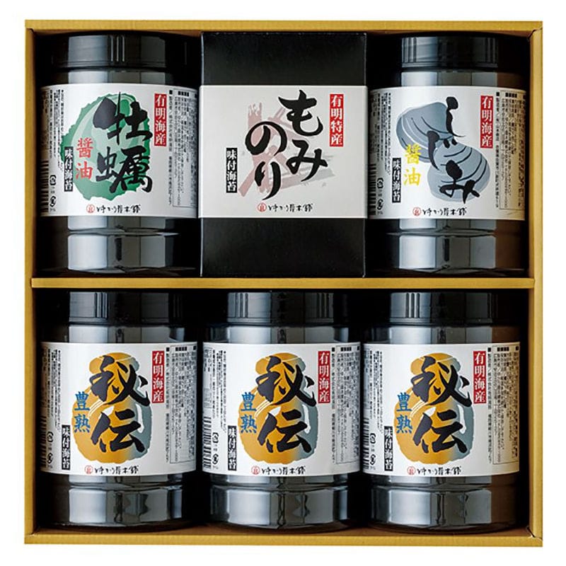 有明海産味付のり　詰合せ　６缶