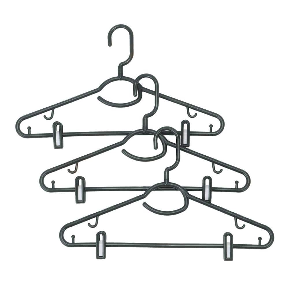 アテーナライフ　回転式衣類ハンガー　クリップ付き　３本組