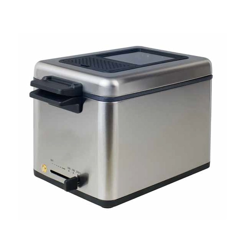 ＹＡＭＡＺＥＮ（山善）　電気フライヤー　ローオイルフライヤー　シルバー　ＹＡＧ－Ｌ１００（Ｓ）