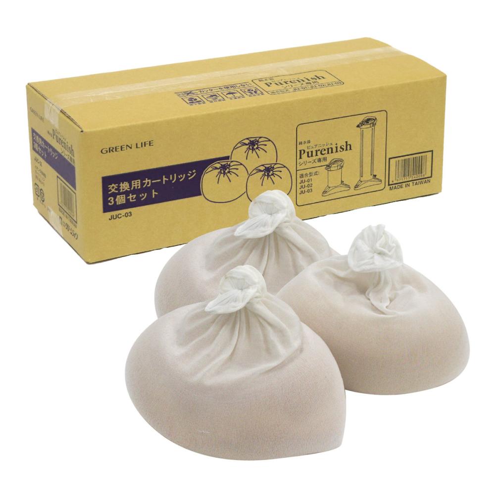 グリーンライフ　純水器交換用カートリッジ３個入り　ＪＵＣ－０３