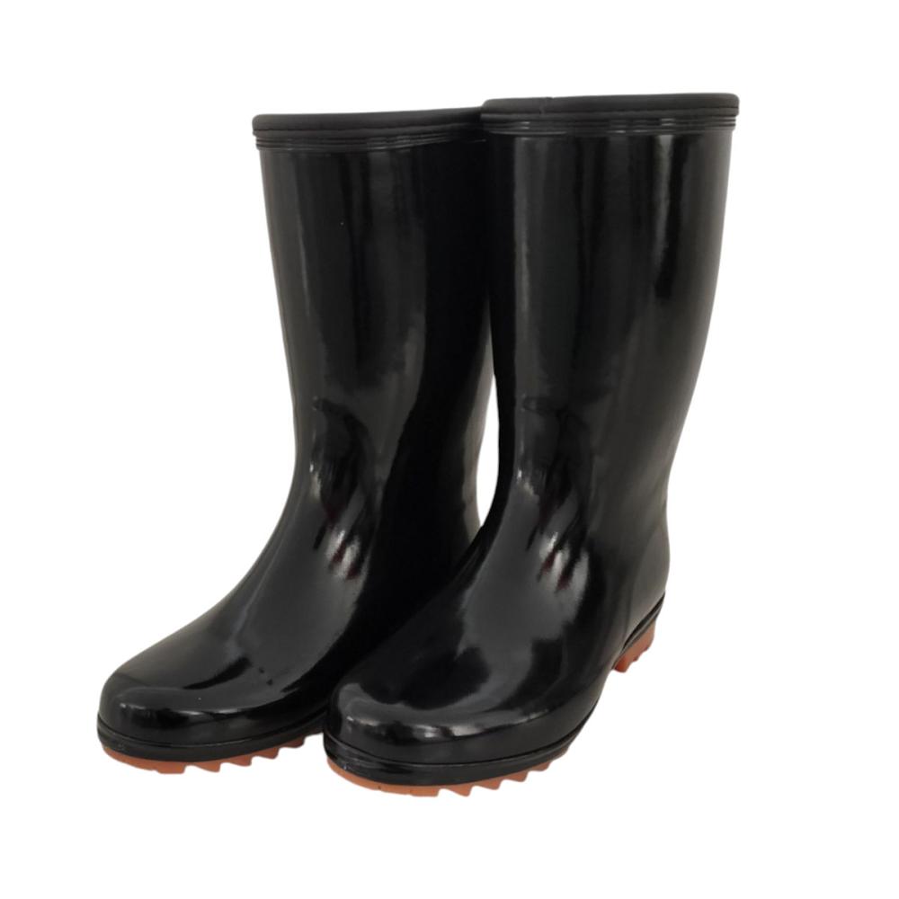 你的品牌名　ゴム軽半長靴　アメゴム靴底　Ｌ　２５．５～２６ｃｍ