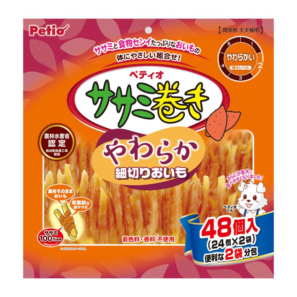 ペティオ　ササミ巻き　やわらか細切りおいも　４８個入