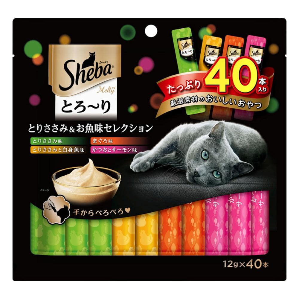 シーバ　とろーり　とりささみ＆お魚味セレクション　１２ｇ×４０本入り