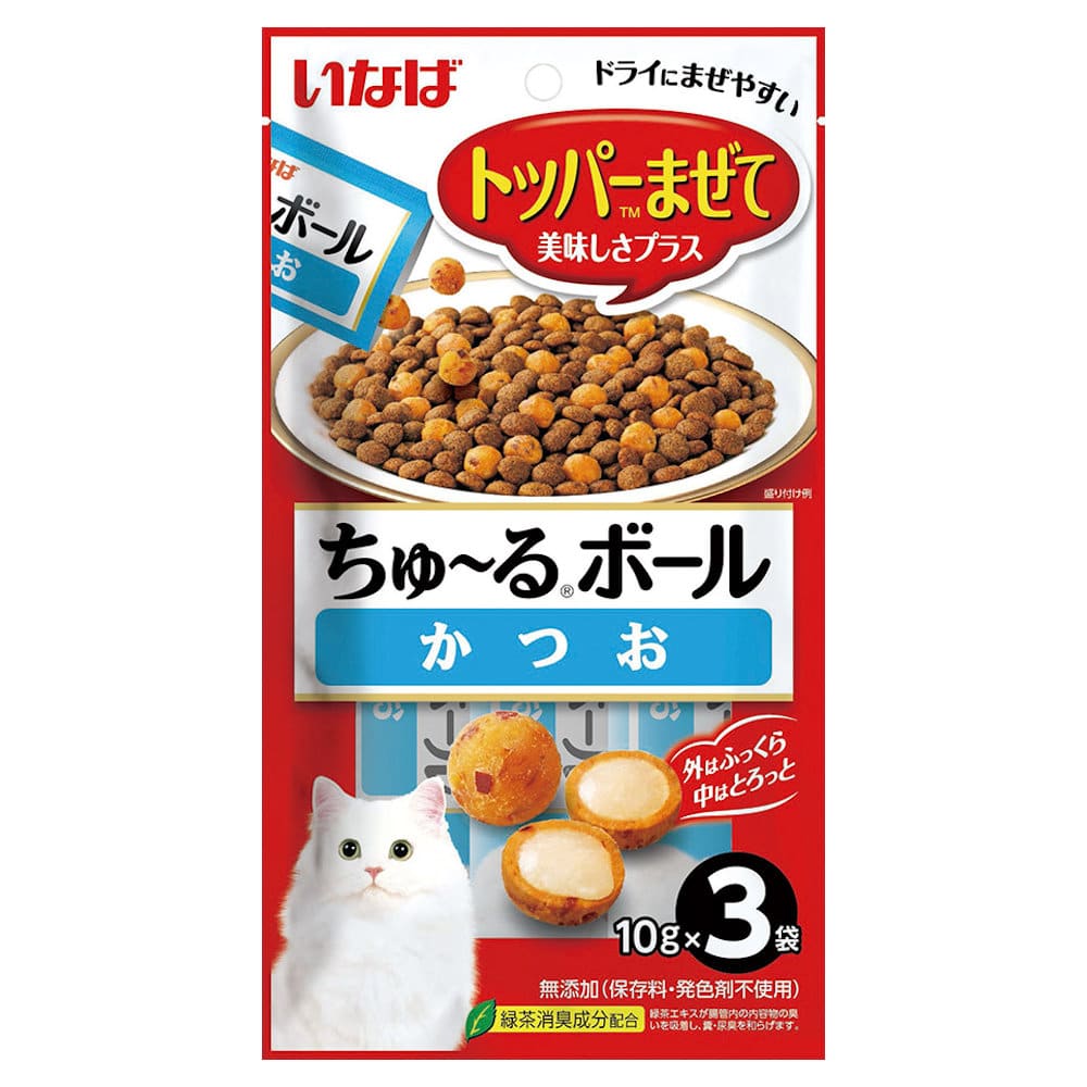 いなば　ちゅ～るボール　かつお　１０ｇ×３袋入り