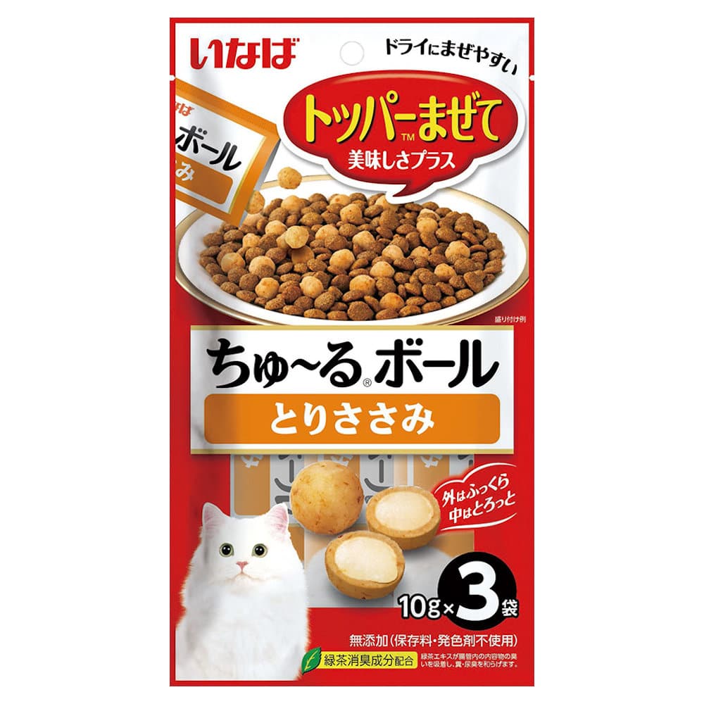 いなば　ちゅ～るボール　とりささみ　１０ｇ×３袋入り