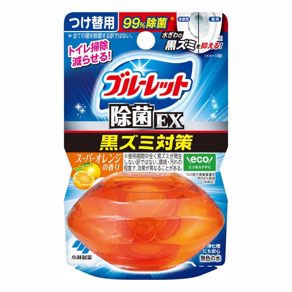 小林製薬　液体ブルーレット除菌ＥＸ　スーパーオレンジの香り　付け替え用　６７ｍＬ
