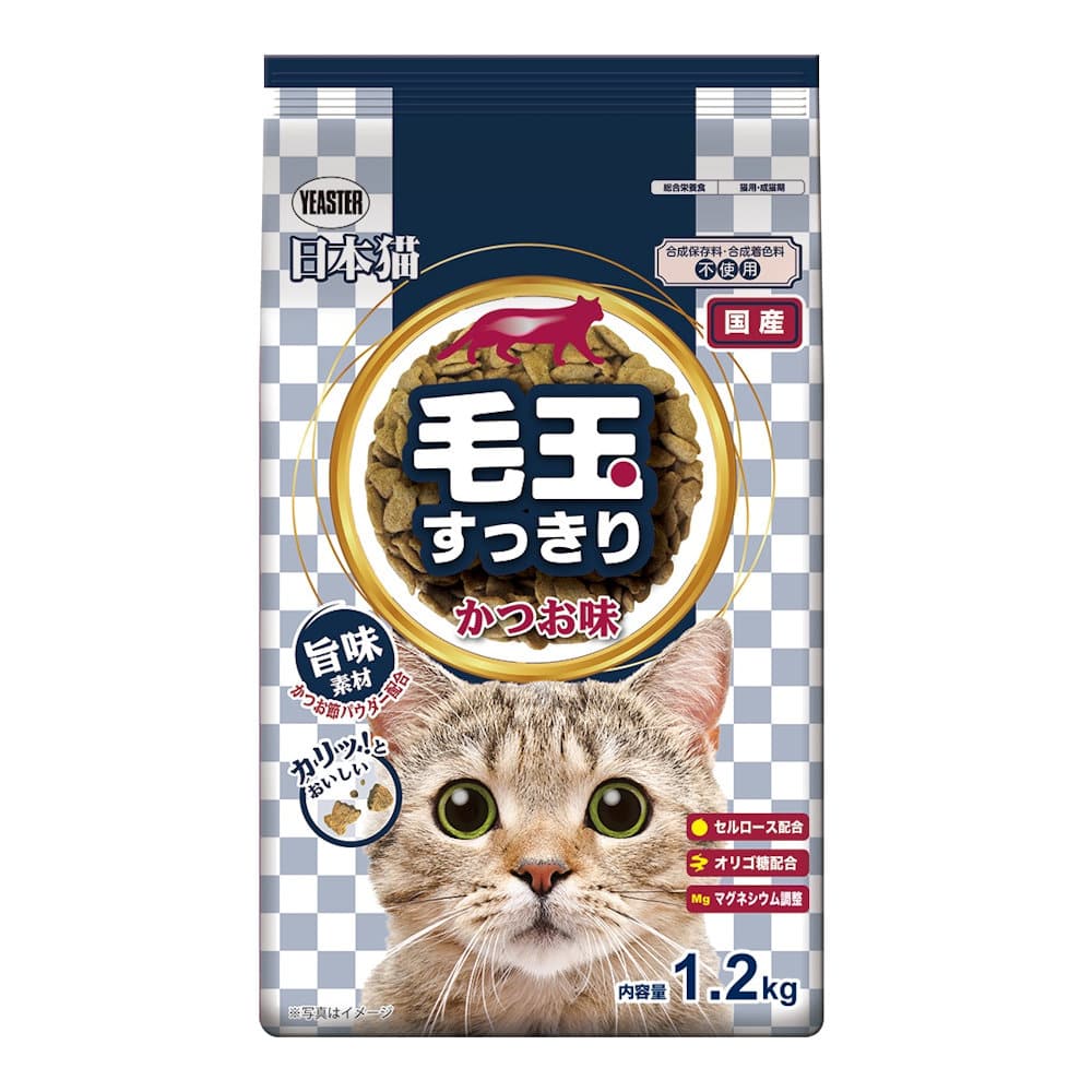 日本猫　毛玉すっきり　かつお味　１．２ｋｇ