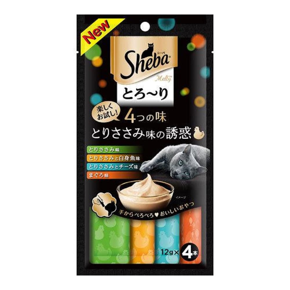 シーバとろーり　４つの味とりささみ　１２ｇ×４本