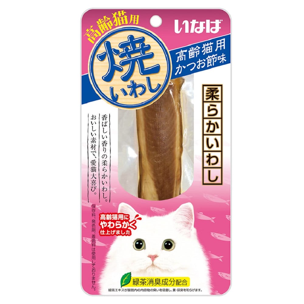 いなば　焼いわし　高齢猫用　かつお節味　１本
