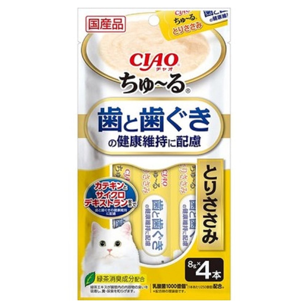 ＣＩＡＯちゅーる　歯の健康維持とりささみ８ｇ×４本