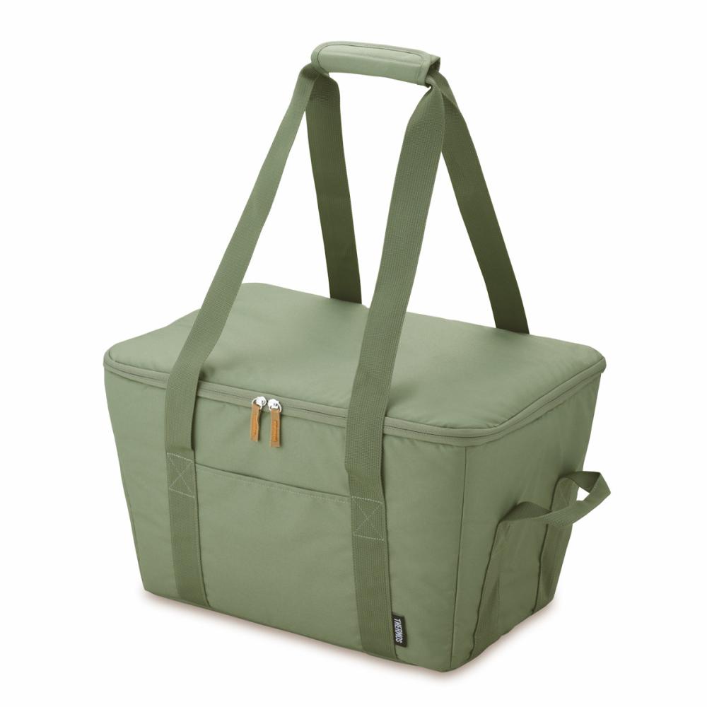 サーモス　保冷買い物カゴ用バッグ　カーキ　２５Ｌ　ＲＦＧ－０２５