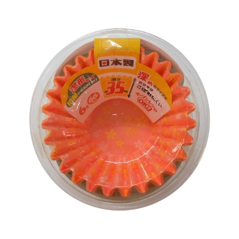 抗菌小花おかずカップ　深型６号　６６枚