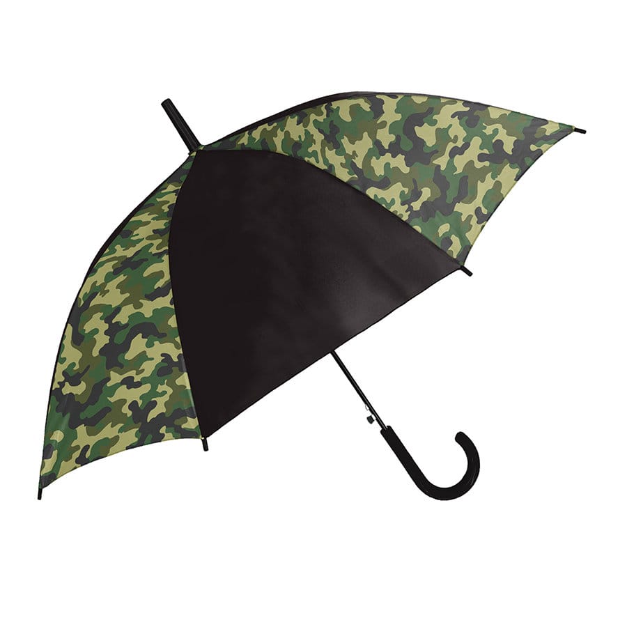 クラックス　ジャンプ傘　２コマコンビ迷彩　カーキ　５５ｃｍ