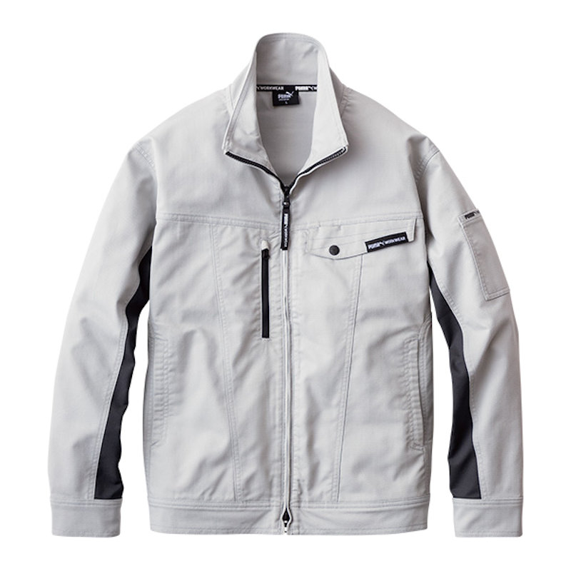 ＰＵＭＡ　長袖ジャケット　ＰＷ－４０１１Ａ　シルバー　Ｌ　作業ウェアＰＵＭＡ