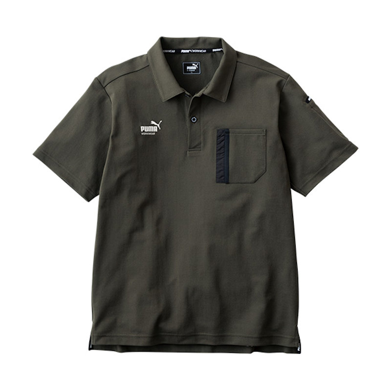 ＰＵＭＡ　半袖アクティブポロシャツ　カーキ　ＬＬ　ＰＷ－３０１４Ｎ　作業ウェアＰＵＭＡ