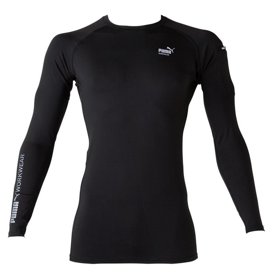 ＰＵＭＡ　長袖パフォーマンスウェア　コンプレッション　ＰＷ－２０１０Ｎ　ブラック　Ｍ　作業ウェアＰＵＭＡ