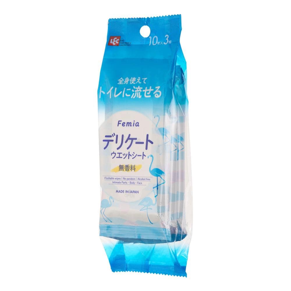 レック　フェムウエット　無香料　１０枚×３個入り