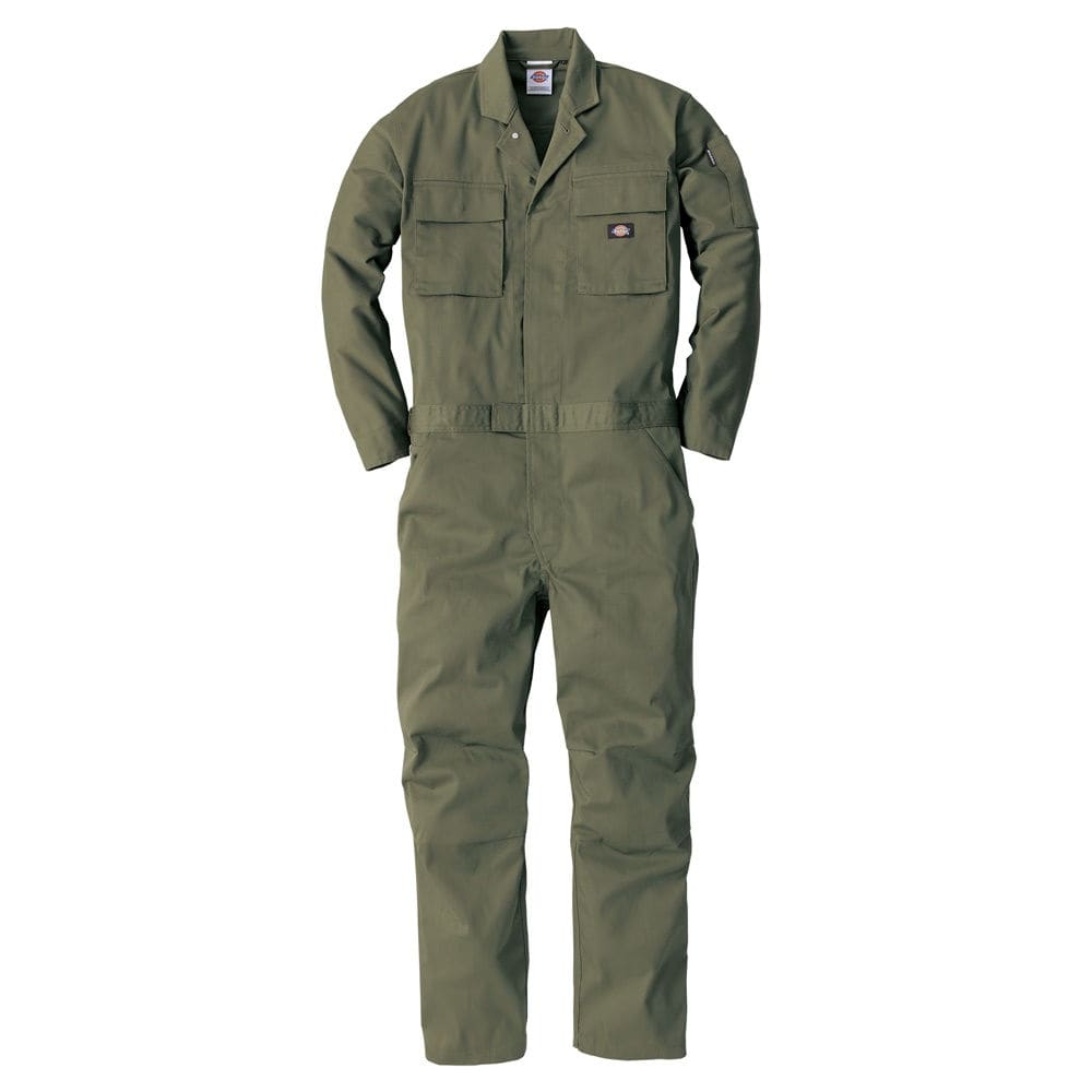 ディッキーズ　Ｔ／Ｃストレッチ　つなぎ　アーミー　Ｓ　Ｄ７６６