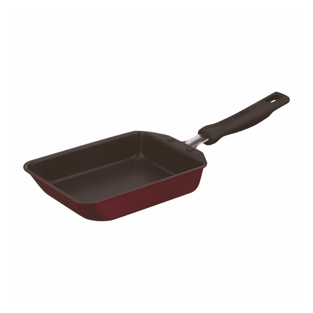 サーモス　デュラブルシリーズ　ＩＨ対応玉子焼きフライパン　１３ｃｍ　レッド　ＫＦＭ－０１３Ｅ　Ｒ