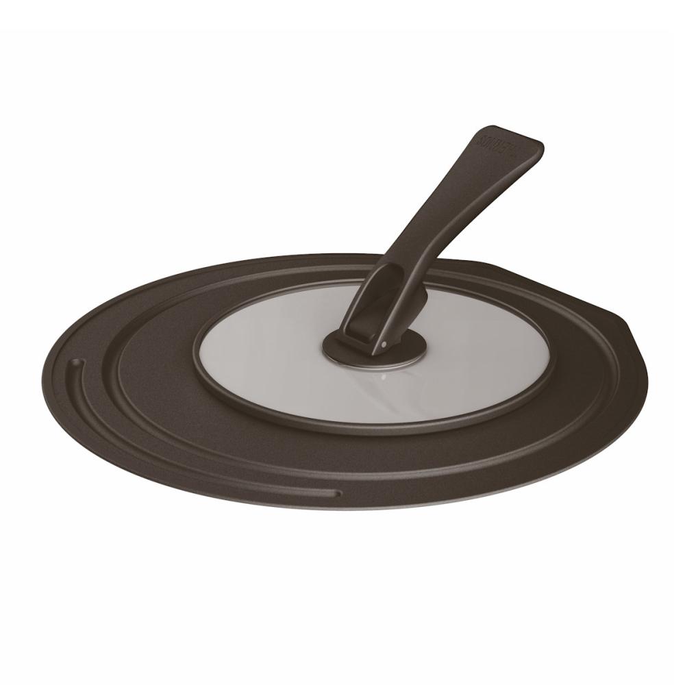 サーモス　折りたたみスタンド式フタ　２６／２８ｃｍ　ブラック　ＫＬＤ－００２　ＢＫ