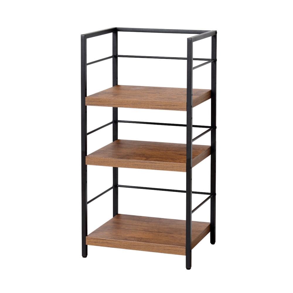 クロシオ　アート３段ラック　ヴィンテージブラウン