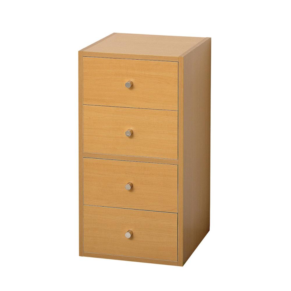 クロシオ　自在チェスト４段　ナチュラル