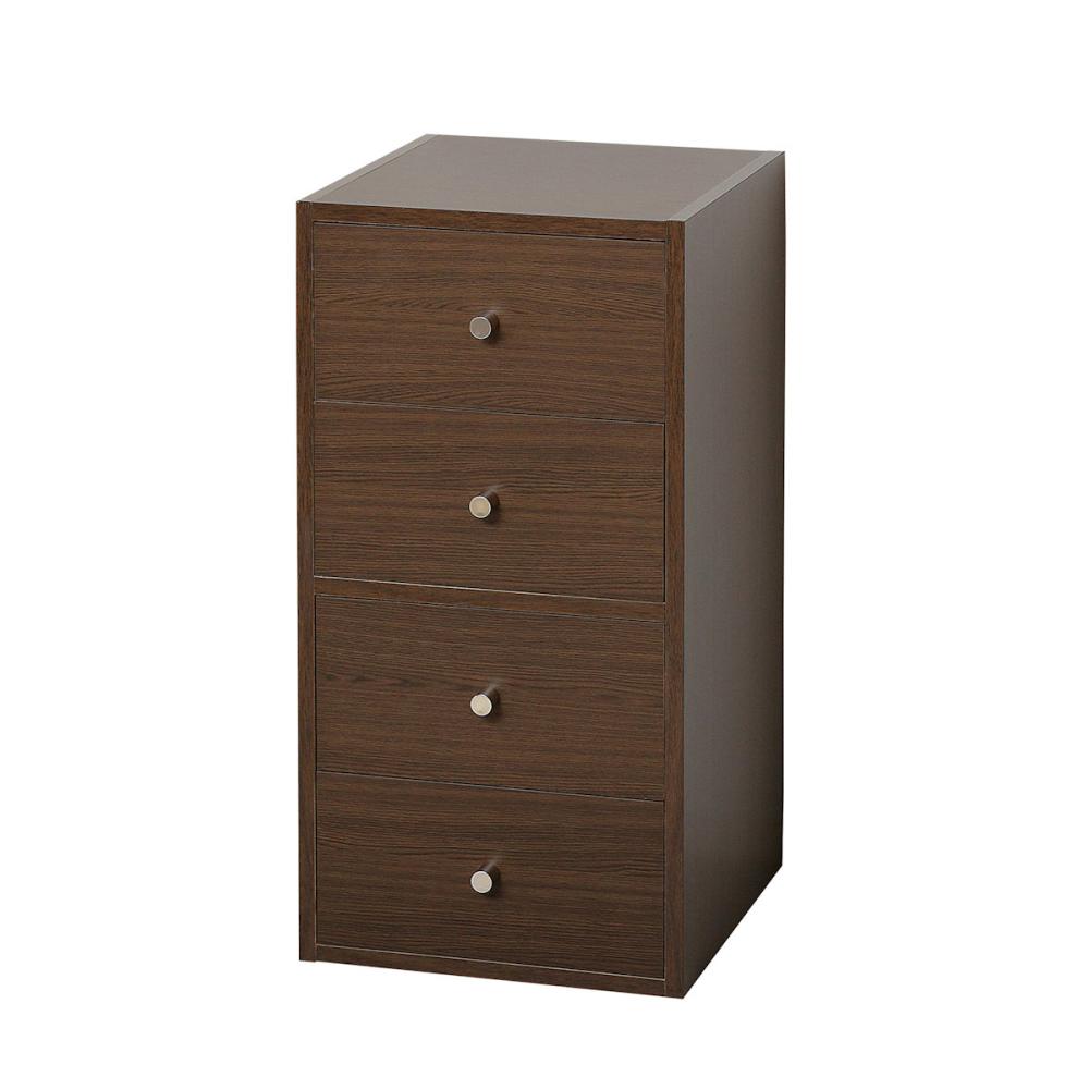 クロシオ　自在チェスト４段　ブラウン