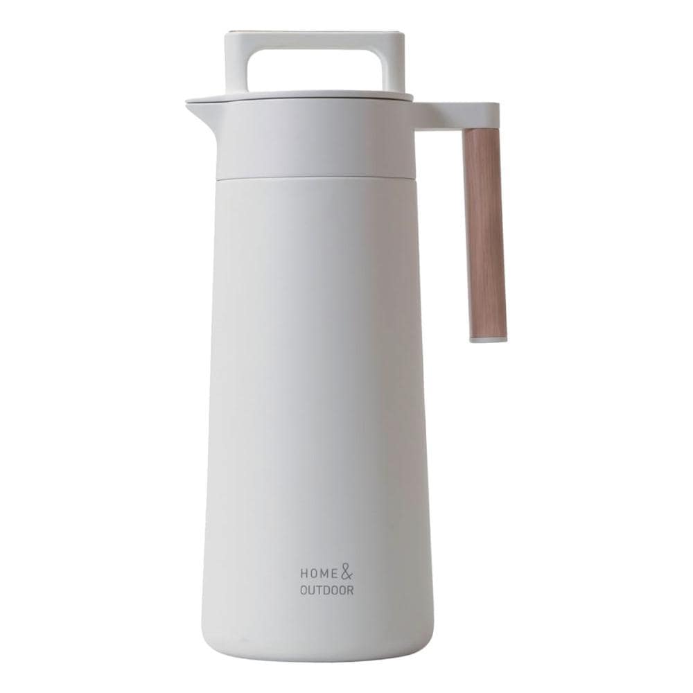 パール金属　外でも使える　全真空テーブルポット　ホワイト　１．１Ｌ