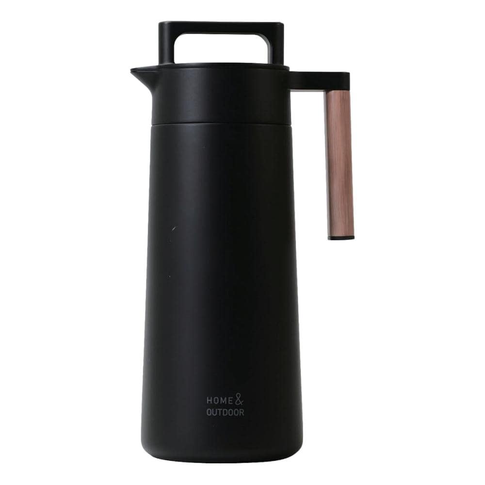 パール金属　外でも使える　全真空テーブルポット　ブラック　１．１Ｌ