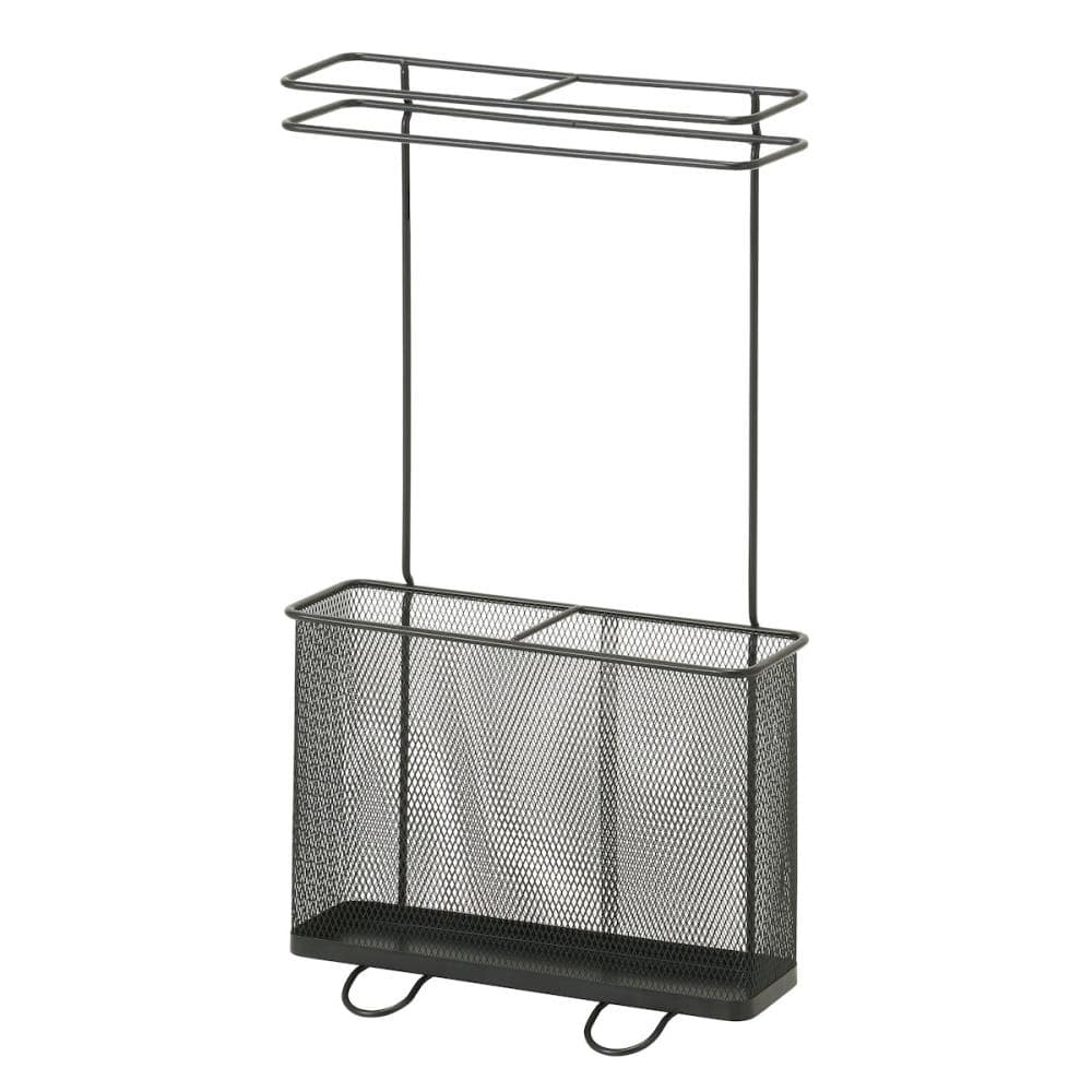 アテーナライフ　メッシュ傘立て　スリム　６本収納　ブラック